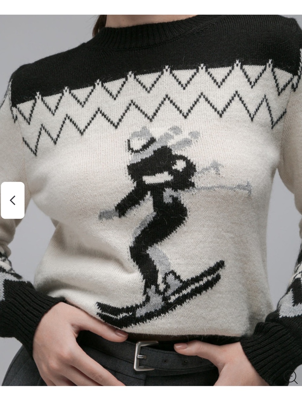 NWT WEEDWEND MAX MARA Taiga Ski-Motif sweater with a pattern - Picture 4 of 12